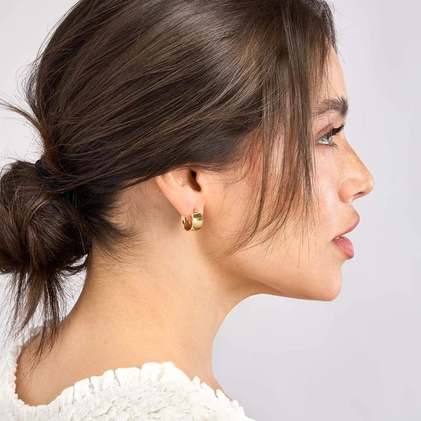 9.8mm Round Hoop Polished Earrings