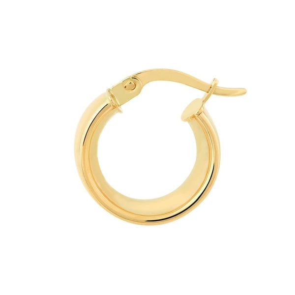 9.8mm Round Hoop Polished Earrings
