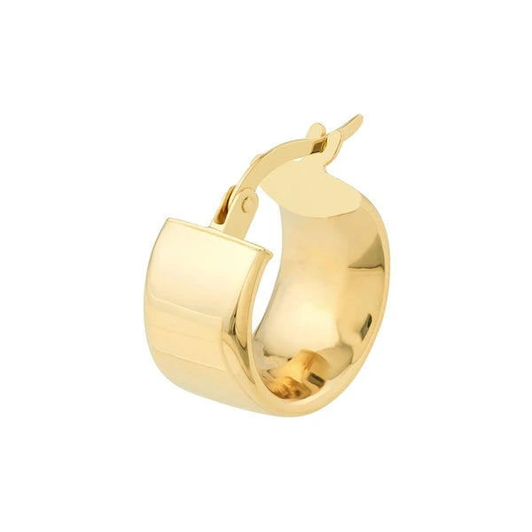 9.8mm Round Hoop Polished Earrings