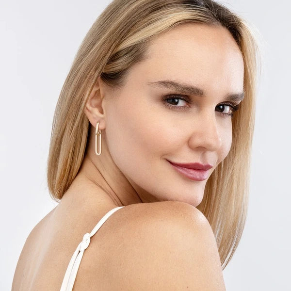 Double Paper Clip Earrings