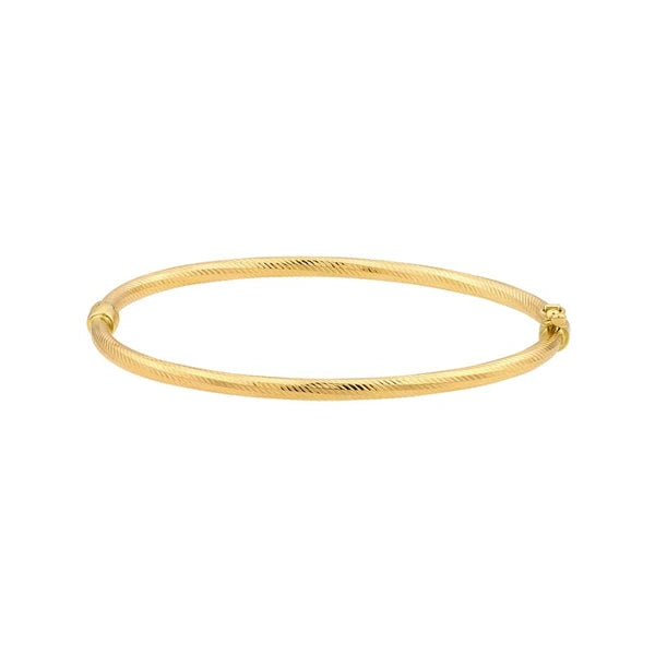 Gold Linear Pattern Bangle