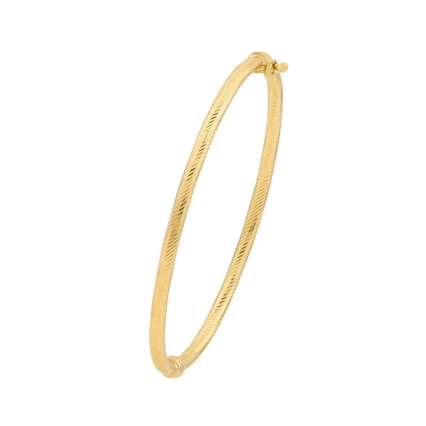 Gold Linear Pattern Bangle