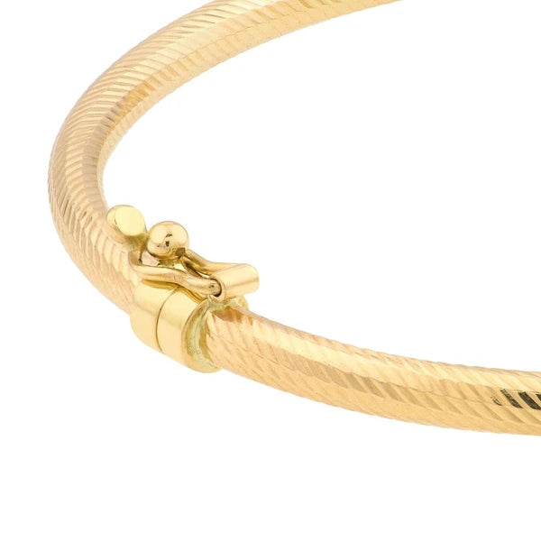 Gold Linear Pattern Bangle