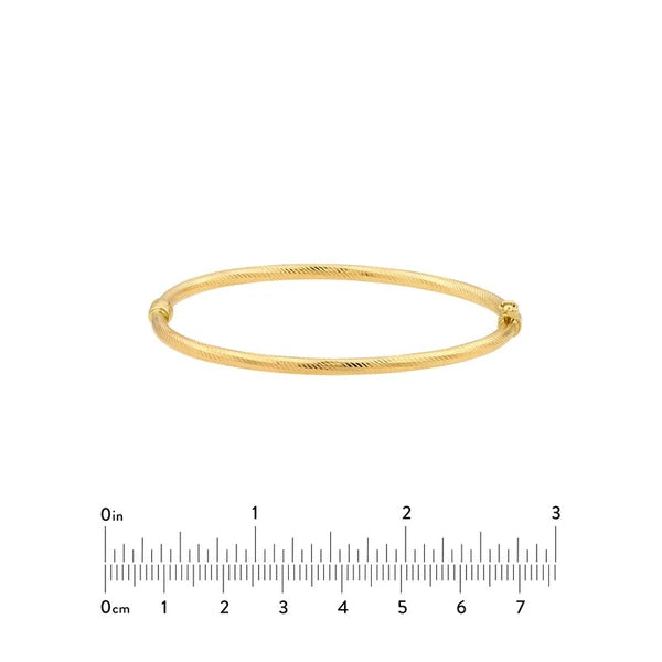 Gold Linear Pattern Bangle
