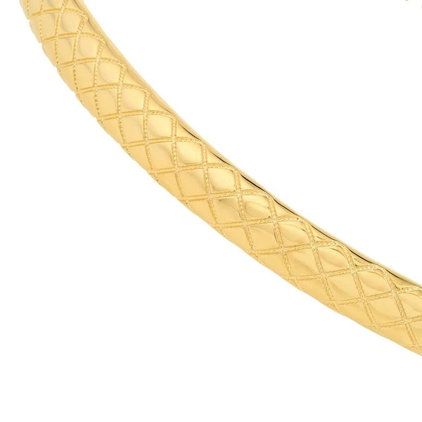 Square Etched Bangle Double Sided