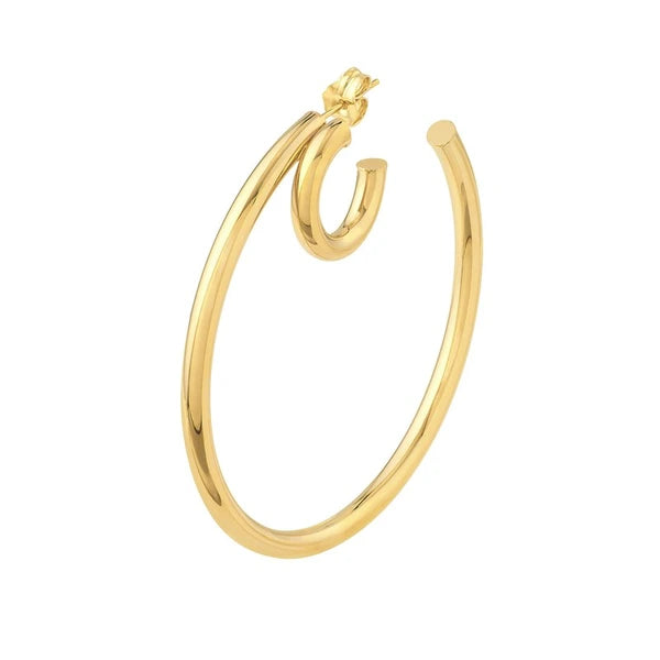 50mm Double Open Hoop Earrings