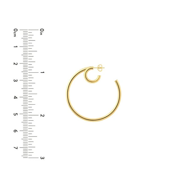 50mm Double Open Hoop Earrings