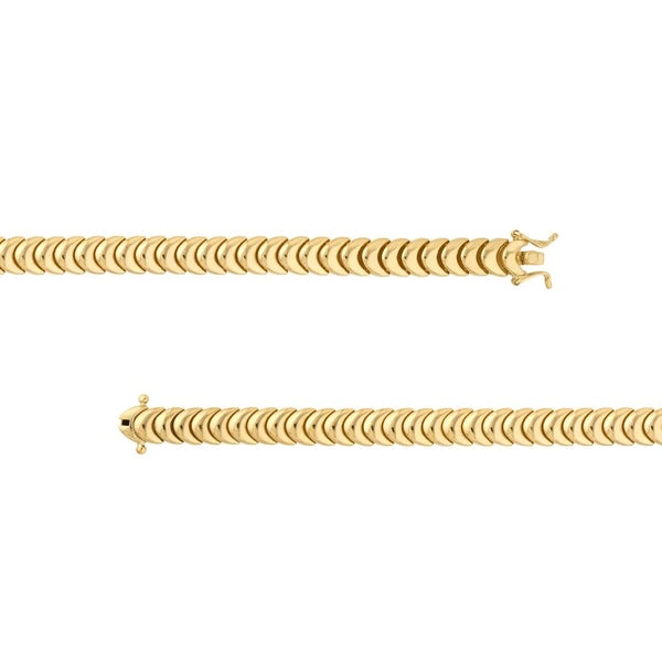 Polished Caterpillar Chain