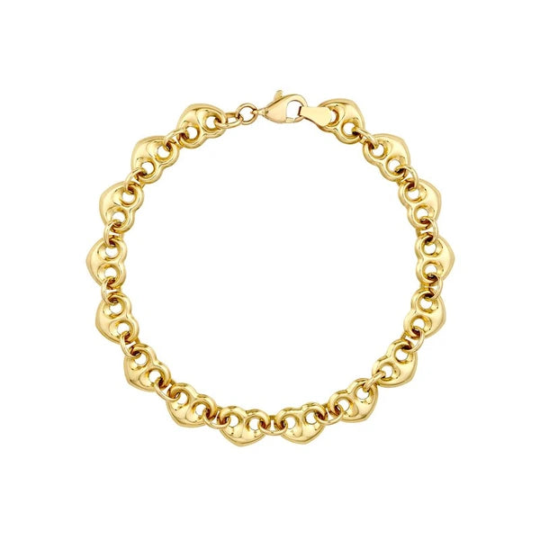 Puff Mariner Heart Bracelet