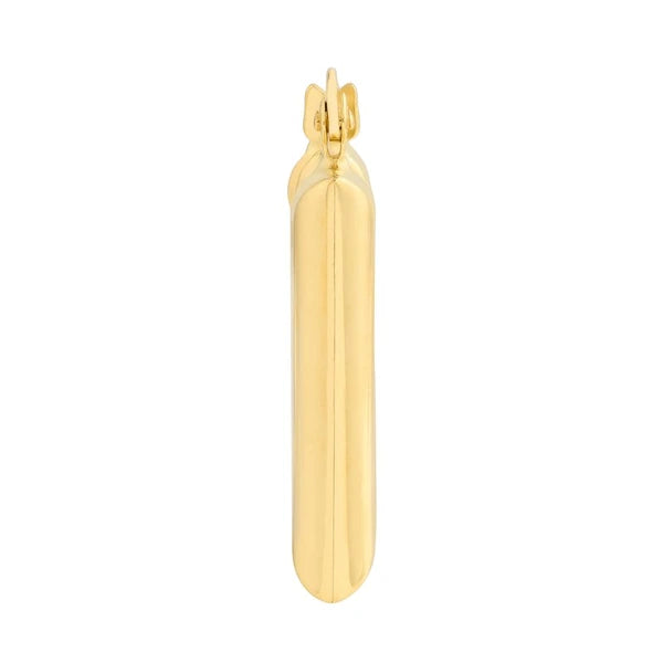 Square Polished Puff Earrings