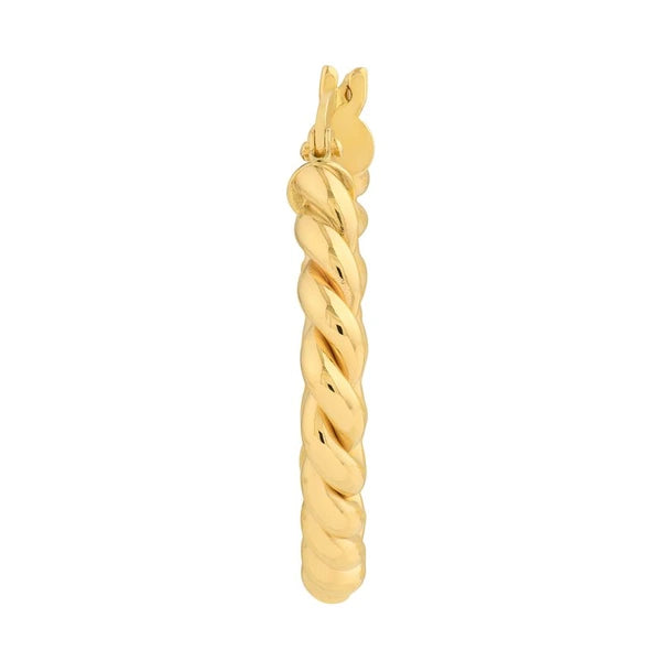 Square Twist Rope Hoop Earrings