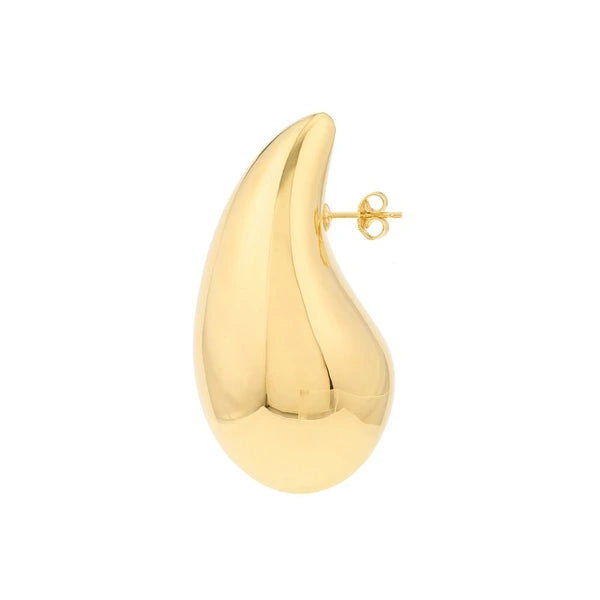 Jumbo Puff Teardrop Dome Earrings