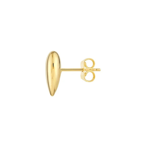 Polished Puff Heart Earrings