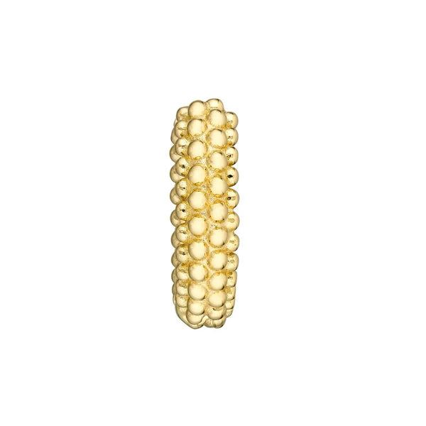 Bobble Textured Round Hoop Earrings