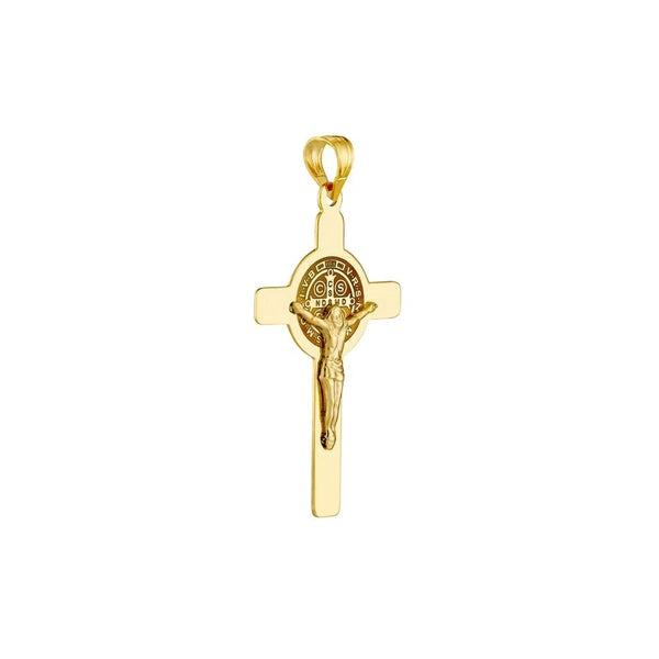 Laser Engraved San Benito Crucifix