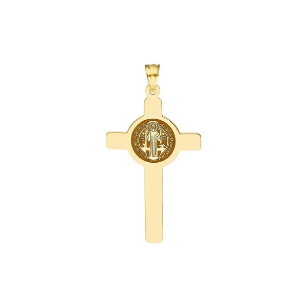 Laser Engraved San Benito Crucifix