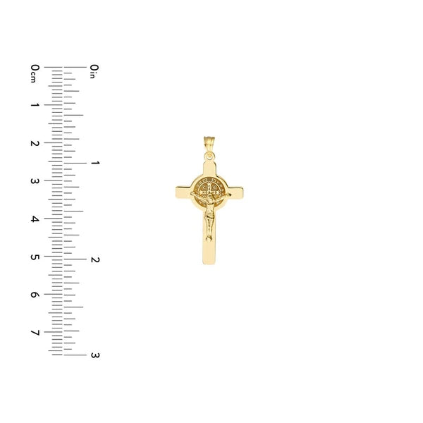 Laser Engraved San Benito Crucifix