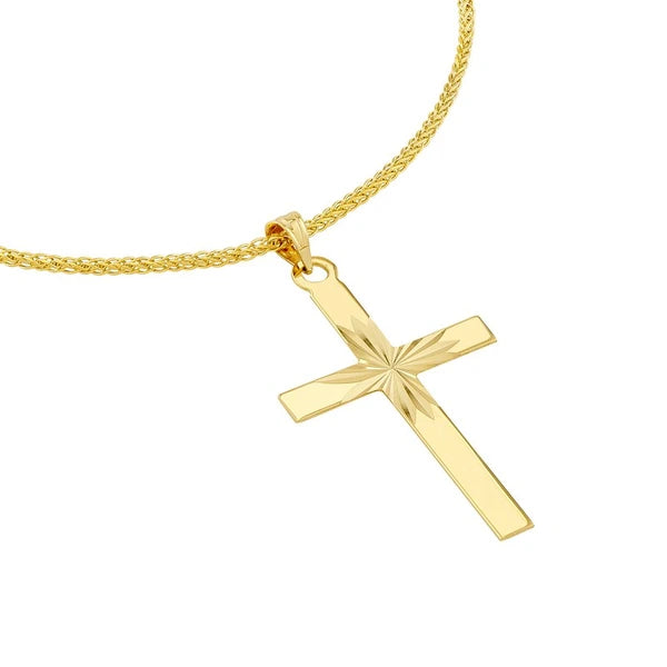 Diamond Cut Center Cross