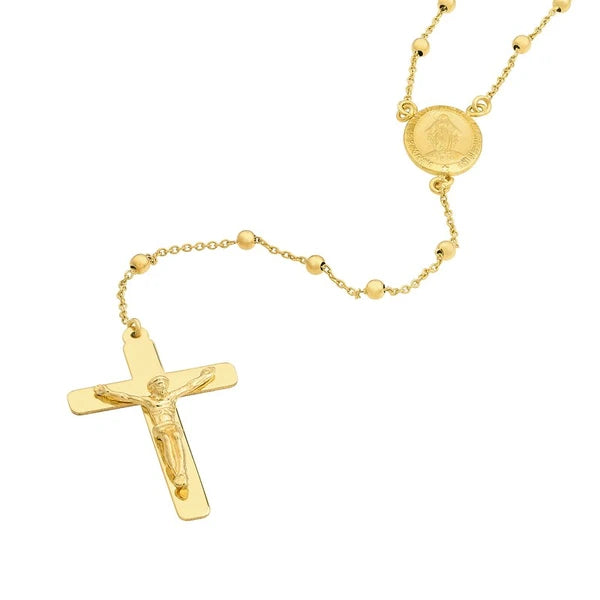 TraditioN/Al Rosary Necklace with Crucifix