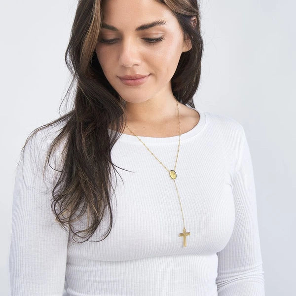 TraditioN/Al Rosary Necklace with Cross