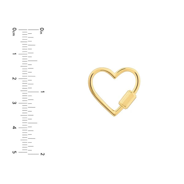 Heart Shaped Twist Barrel Lock Clasp