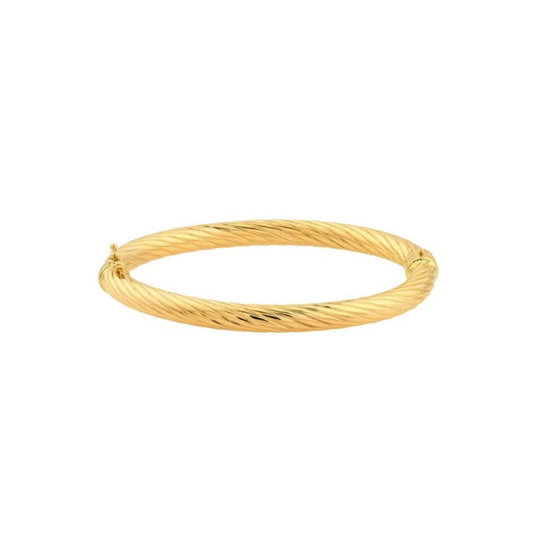 Twisted Tube Bangle Bracelet