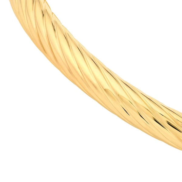 Twisted Tube Bangle Bracelet