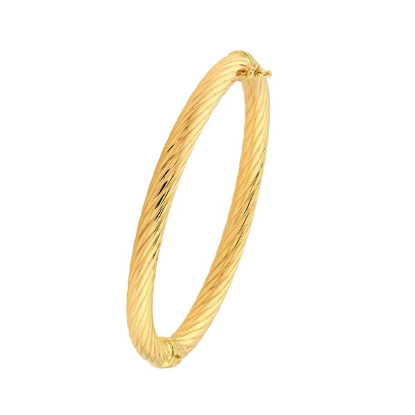 Twisted Tube Bangle Bracelet