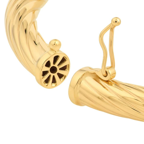 Twisted Tube Bangle Bracelet