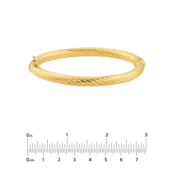 Twisted Tube Bangle Bracelet