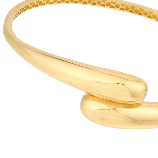 Bypass Polished Bangle Bracelet