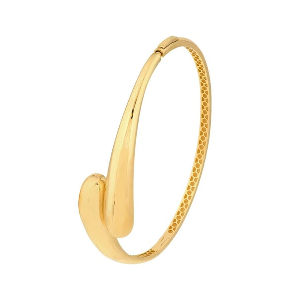 Bypass Polished Bangle Bracelet