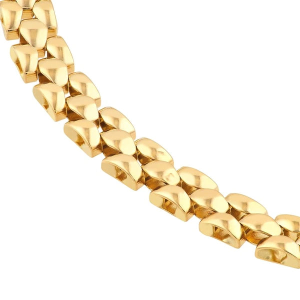 Polished 2+1 Square Link Chain