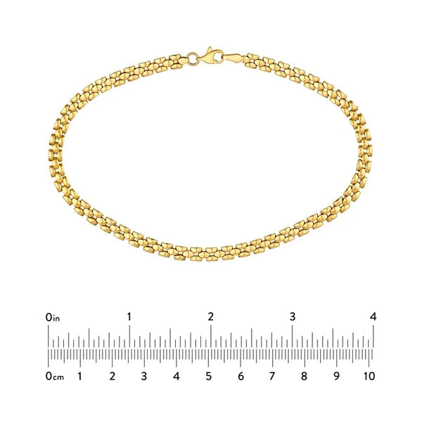Polished 2+1 Square Link Chain