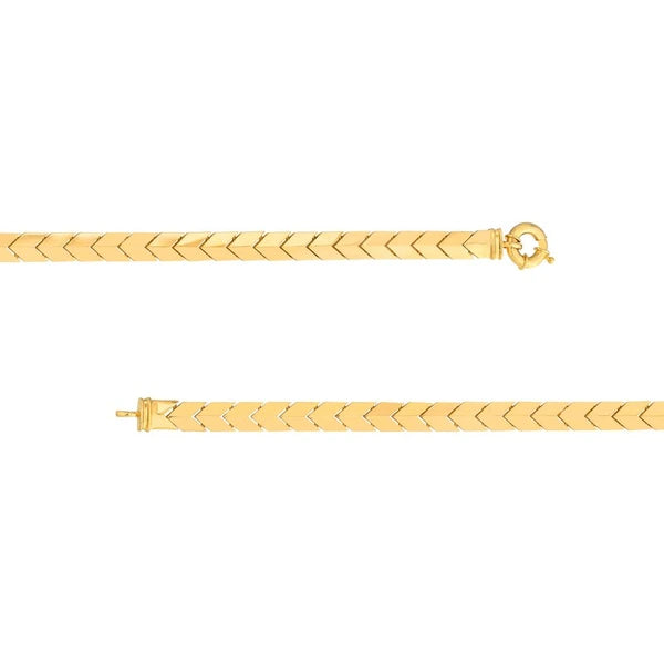 Polished Arrow Link Bracelet
