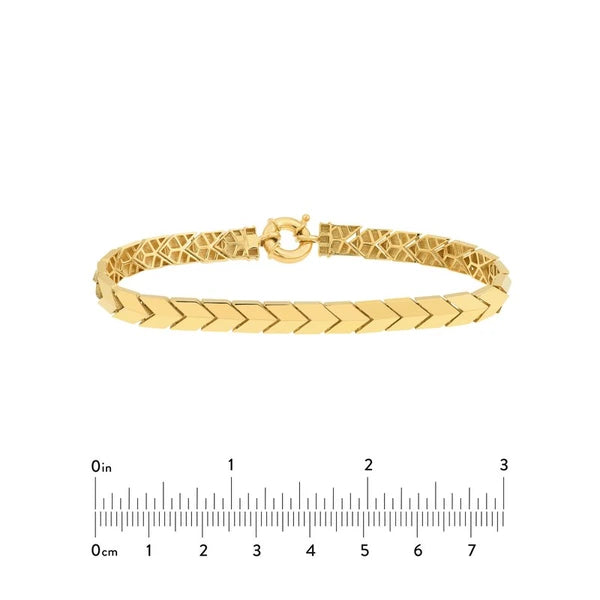 Polished Arrow Link Bracelet