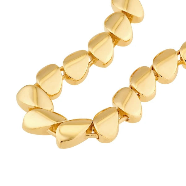 Polished DiagoN/Al Oval Link Bracelet