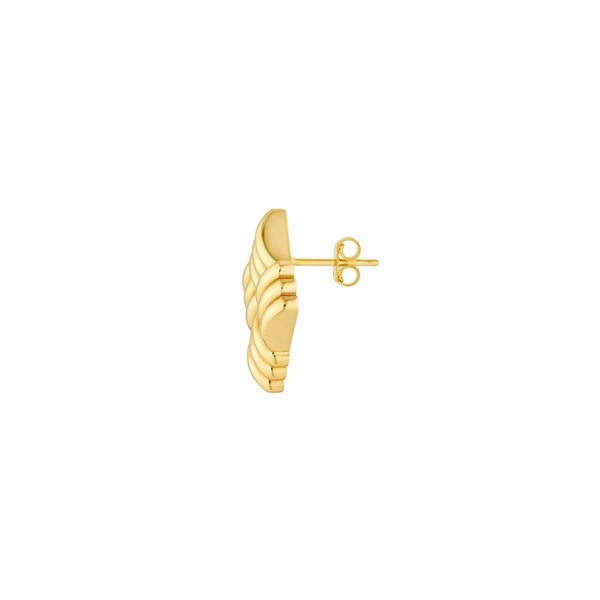Square Lattice Pattern Stud Earrings