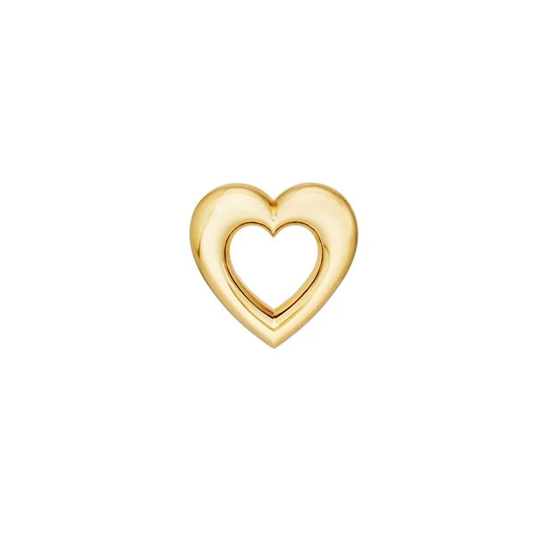 Open Heart Stud Earrings