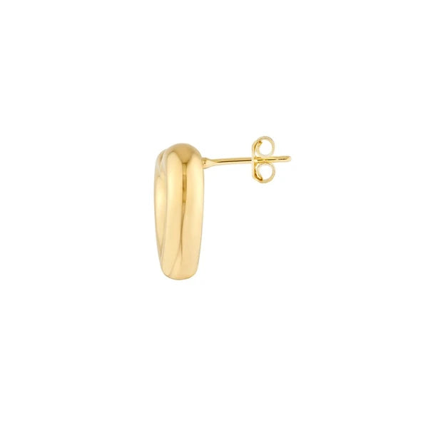 Open Heart Stud Earrings