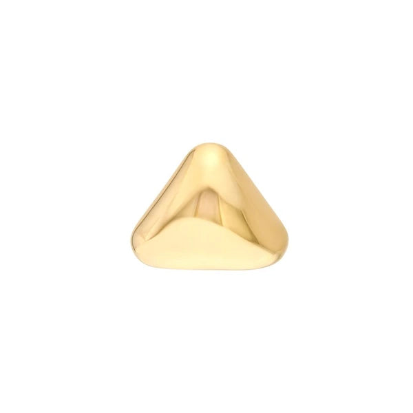 Polished Triangular Stud Earrings