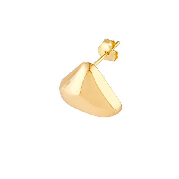 Polished Triangular Stud Earrings