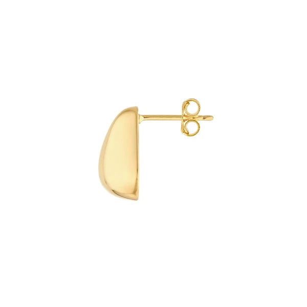 Polished Triangular Stud Earrings