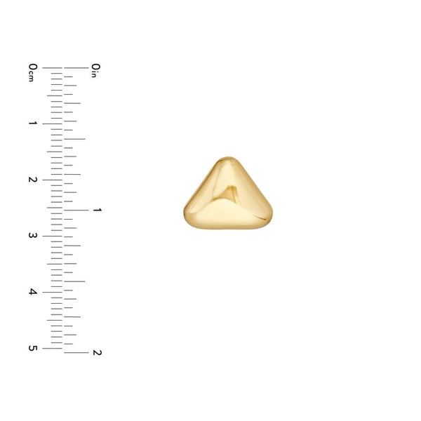 Polished Triangular Stud Earrings