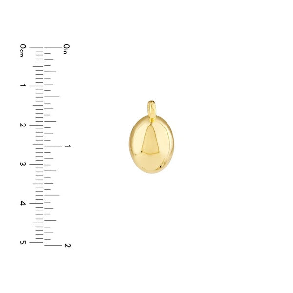 Puffed Oval Charm