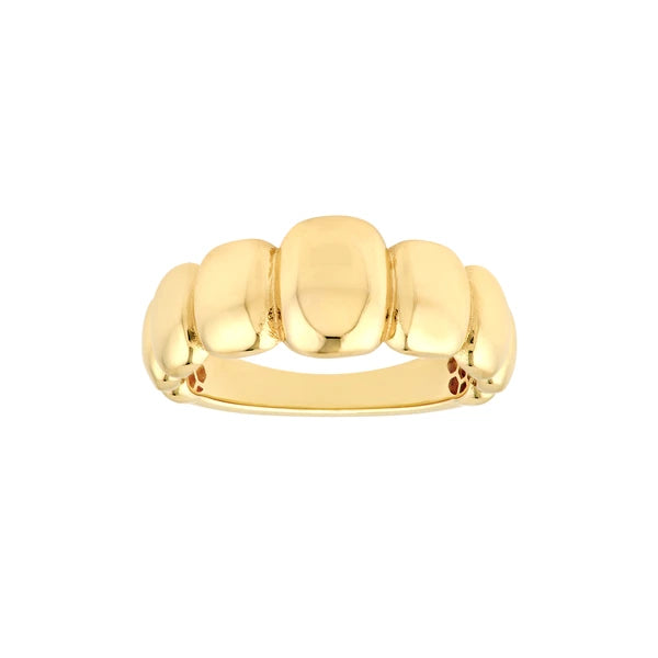 Graduated Puffy Rectangle Ring
