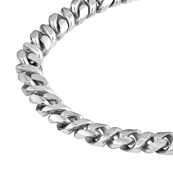 Sterling Silver 7mm 8-Sided D/C Curb Chain