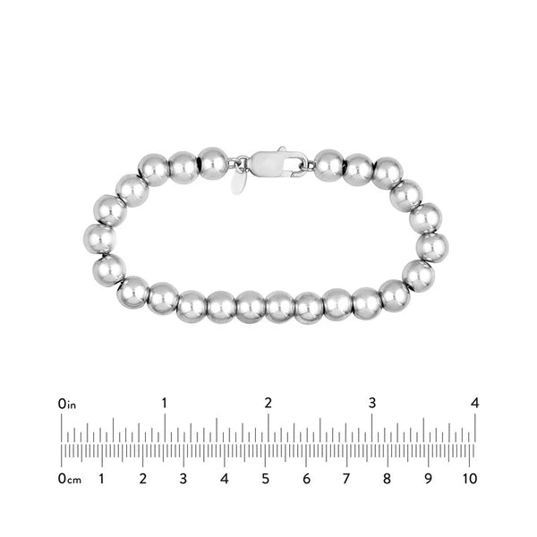 Sterling Silver 8mm Polished Bead Chain