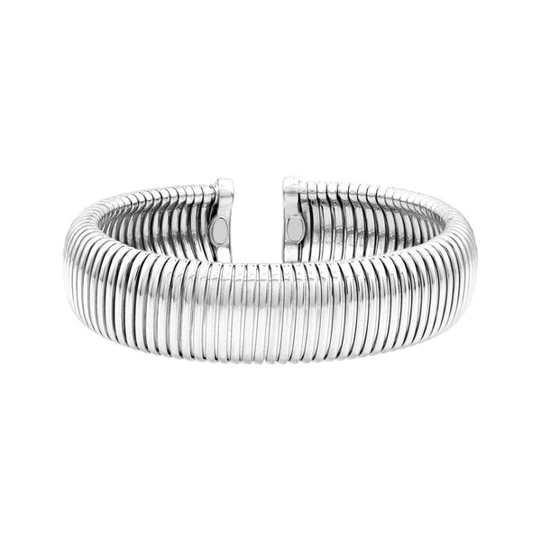 18mm Sterling Silver Tubogas Open Bangle