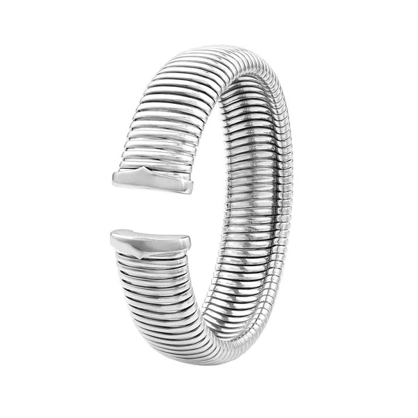 18mm Sterling Silver Tubogas Open Bangle